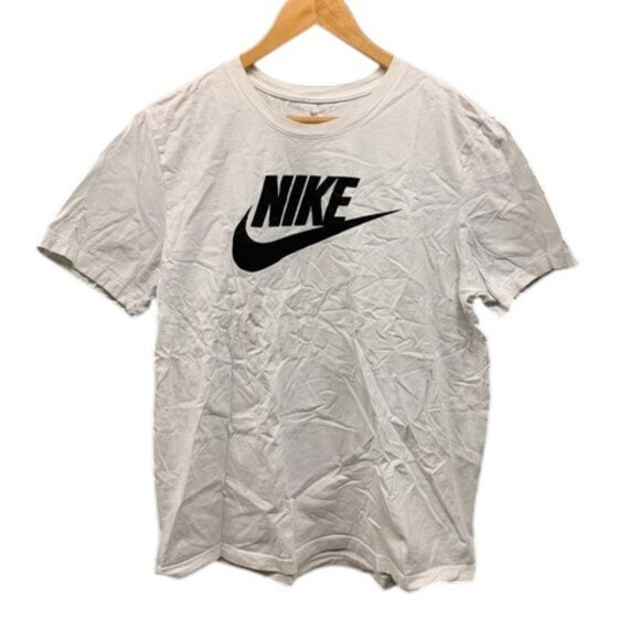 Nike The Nike Tee Kids Size XL White Black Logo Short Sleeve Crew Neck Casual - Picture 1 of 7